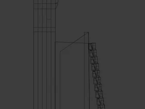 brutalistic building 3D Model