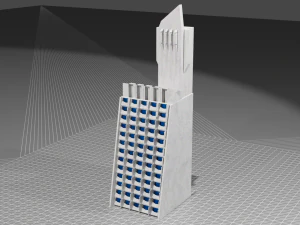 brutalistic building 3D Model