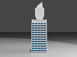 brutalistic building 3D Model