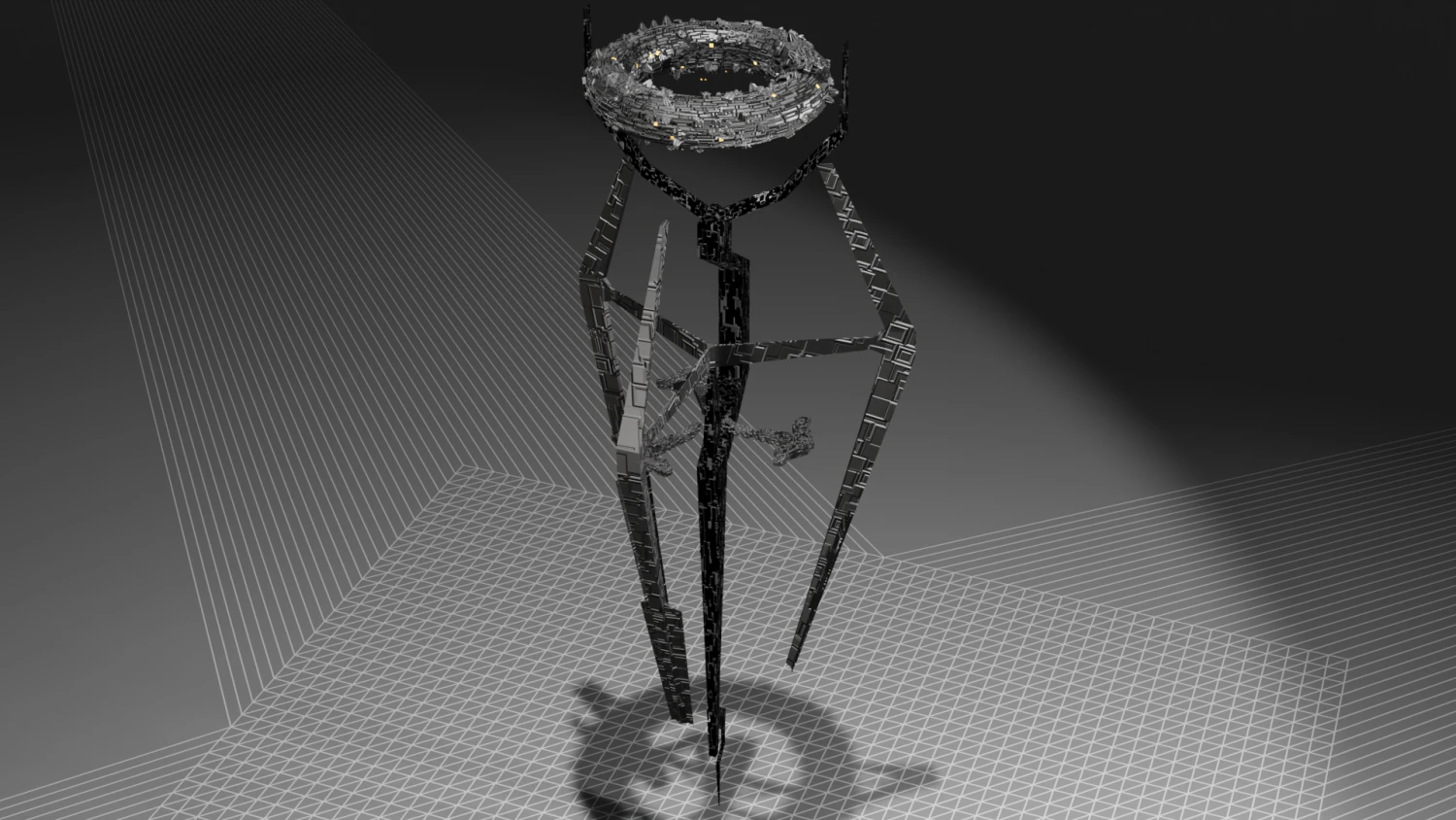 research station kristalise 3D Model .c4d .max .obj .3ds .fbx .stl .blend