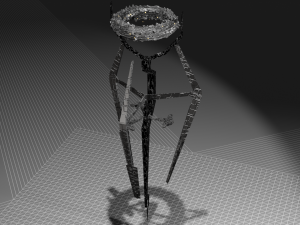 research station kristalise Modello 3D