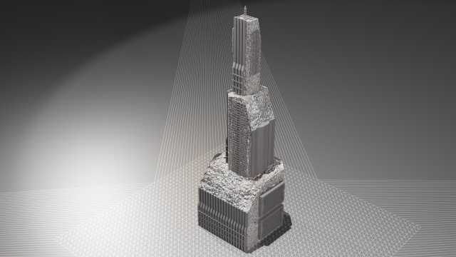 cyber skyscraper Modelo 3D .c4d .max .obj .3ds .fbx .stl .blend