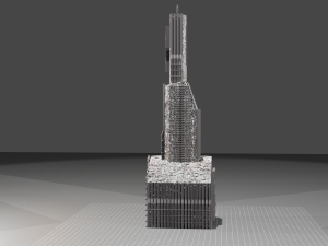 cyber skyscraper Modelo 3D
