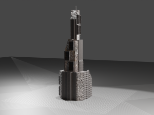 cyber skyscraper Modelo 3D