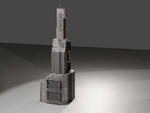 cyber skyscraper Modelo 3D
