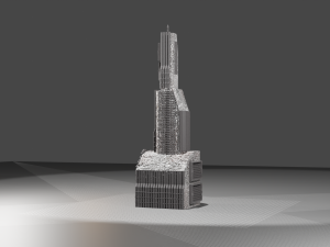cyber skyscraper Modelo 3D