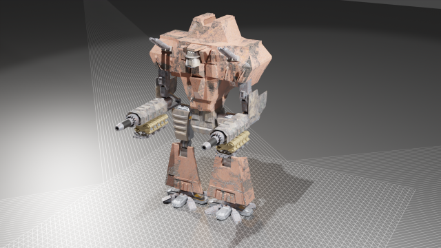 fallen titan Model 3D .c4d .max .obj .3ds .fbx .stl .blend 