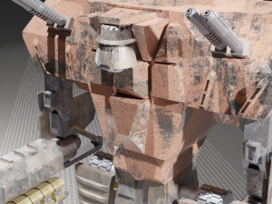 fallen titan Model 3D