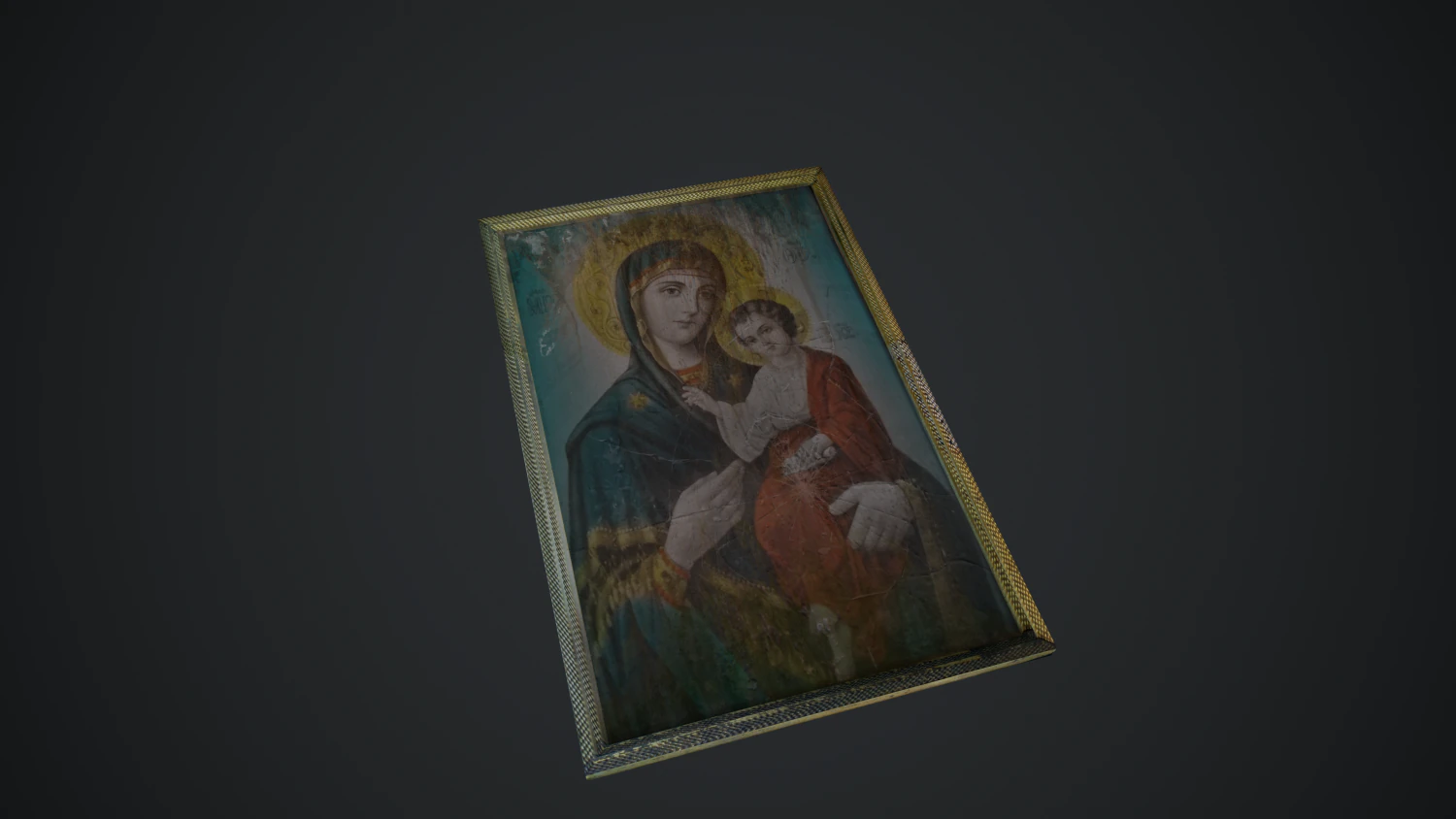 icon of the mother of god 3D Model .c4d .max .obj .3ds .fbx .stl .blend 
