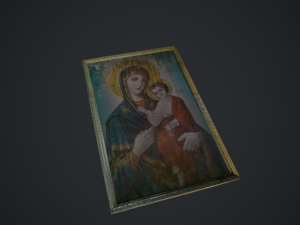 icon of the mother of god 3D मॉडल