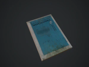 livro de matem&aacute;tica Modelo 3D