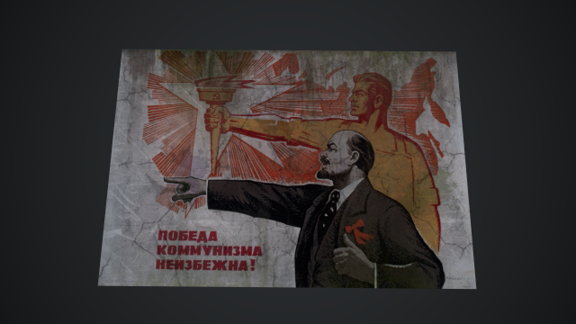 soviet posters 3Dモデル .c4d .max .obj .3ds .fbx .stl .blend