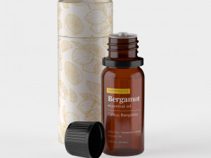 Essential Oil Bottle 10mL with Cardboard Tube 3Dモデル