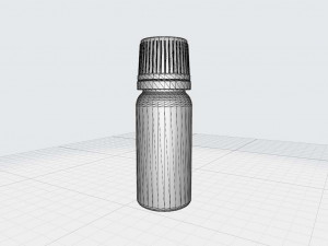 Essential Oil Bottle 10mL with Cardboard Tube Modèle 3D