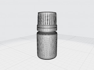 Essential Oil Glass Bottle 5mL 3D Модель