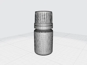 Essential Oil Glass Bottle 5mL 3D Model