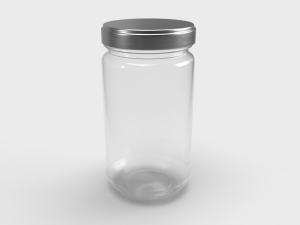 Twist Jar with Screw Lid 3D Model