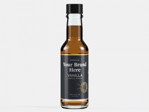 5 oz Woozy Sauce or Syrup Bottle with Topper Modèle 3D