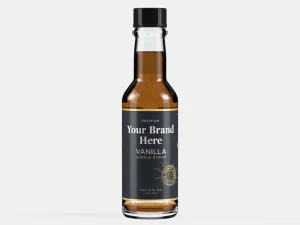 5 oz Woozy Sauce or Syrup Bottle with Topper 3D Model