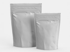 Resealable Food Coffee Pouch Bags Modèle 3D