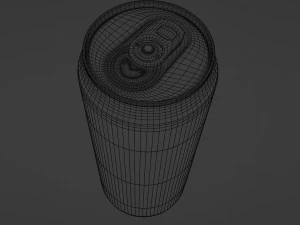 Slim Can Soda Energy Beverage 250mL 3D Model
