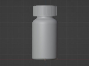 Plastic Pill Packer Nutritional Supplement Bottle Modelo 3D