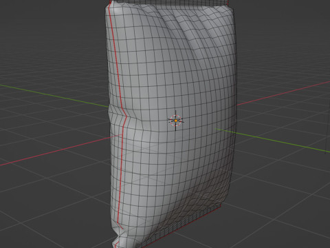 Potato Chips Food Snack Package Bag 3Dモデル