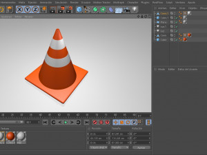 vial cone vehicule urban 3D 모델