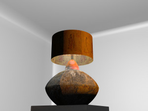 stone lamp deco 3Dモデル