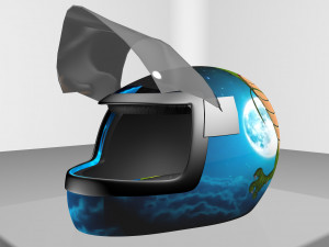 motorbike helmet dbz Modello 3D