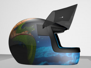 motorbike helmet dbz 3D 模型