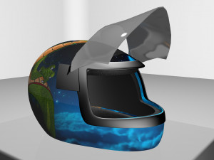 motorbike helmet dbz 3D 模型