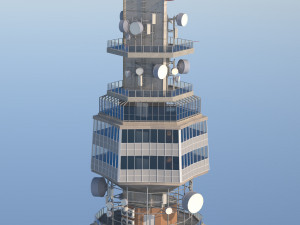 avala comuniaction tower 3D Модель