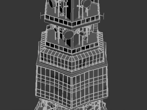 avala comuniaction tower 3D Model