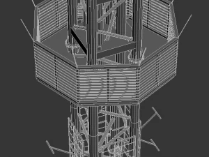 avala comuniaction tower 3D Model