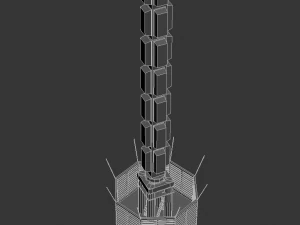 avala comuniaction tower 3D Model