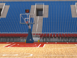basketball arena - interior - low poly 3D Model