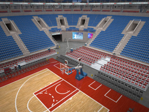 basketball arena - interior - low poly 3D Model