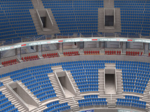 basketball arena - interior - low poly 3D Model