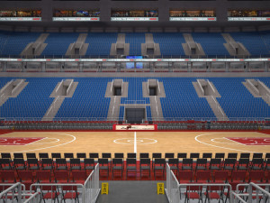 basketball arena - interior - low poly 3D Model