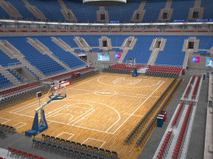 basketball arena - interior - low poly 3D Model