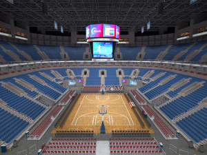 basketball arena - interior - low poly 3D Model