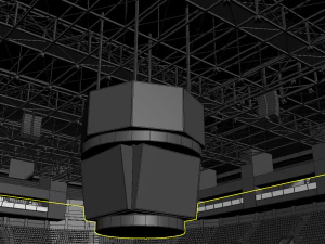 basketball arena - interior - low poly 3D Model