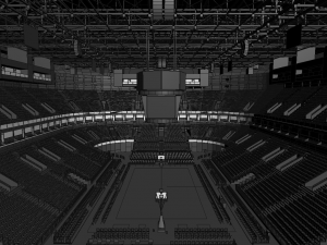 basketball arena - interior - low poly 3D Model