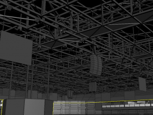basketball arena - interior - low poly 3D Model