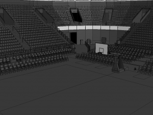 basketball arena - interior - low poly 3D Model