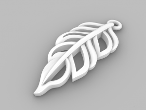 LEAF GOLD PENDANT 3D Принт Модель