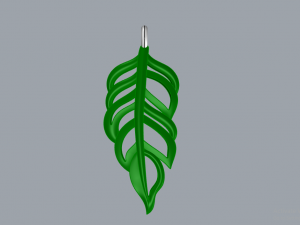 LEAF GOLD PENDANT 3D Принт Модель