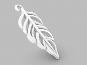 LEAF GOLD PENDANT 3D Принт Модель