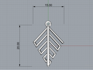 GOLD PENDANT Model do druku 3D